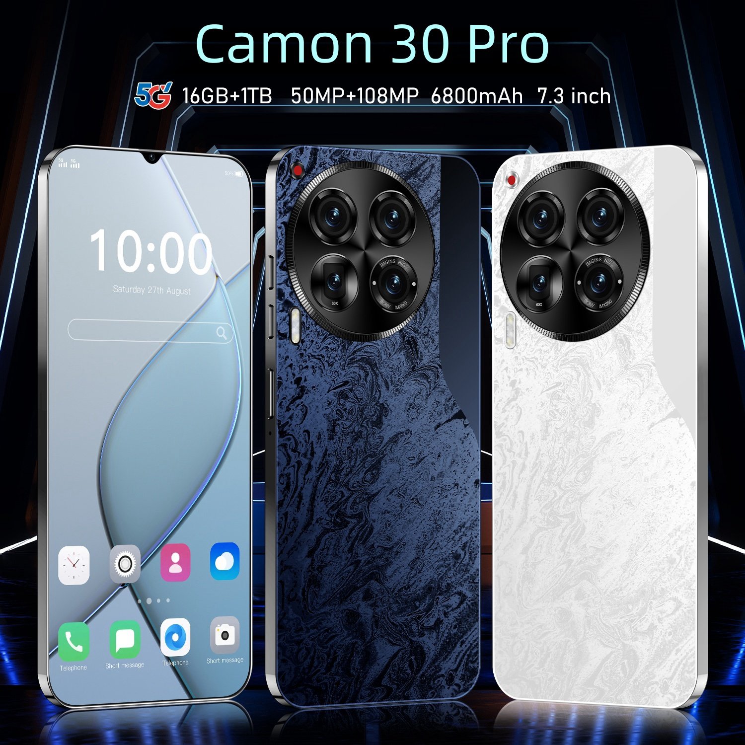 Tecno spark 20 pro 5g android 2 sim security camera high quality original cellphone with dual sim cards in stock